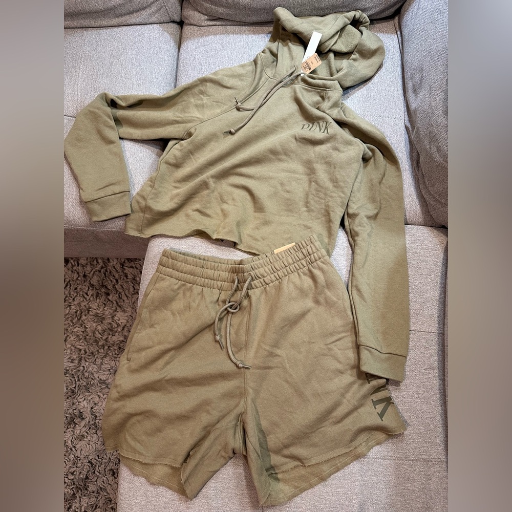 PINK Victoria’s Secret Sweatshirt & Short Set